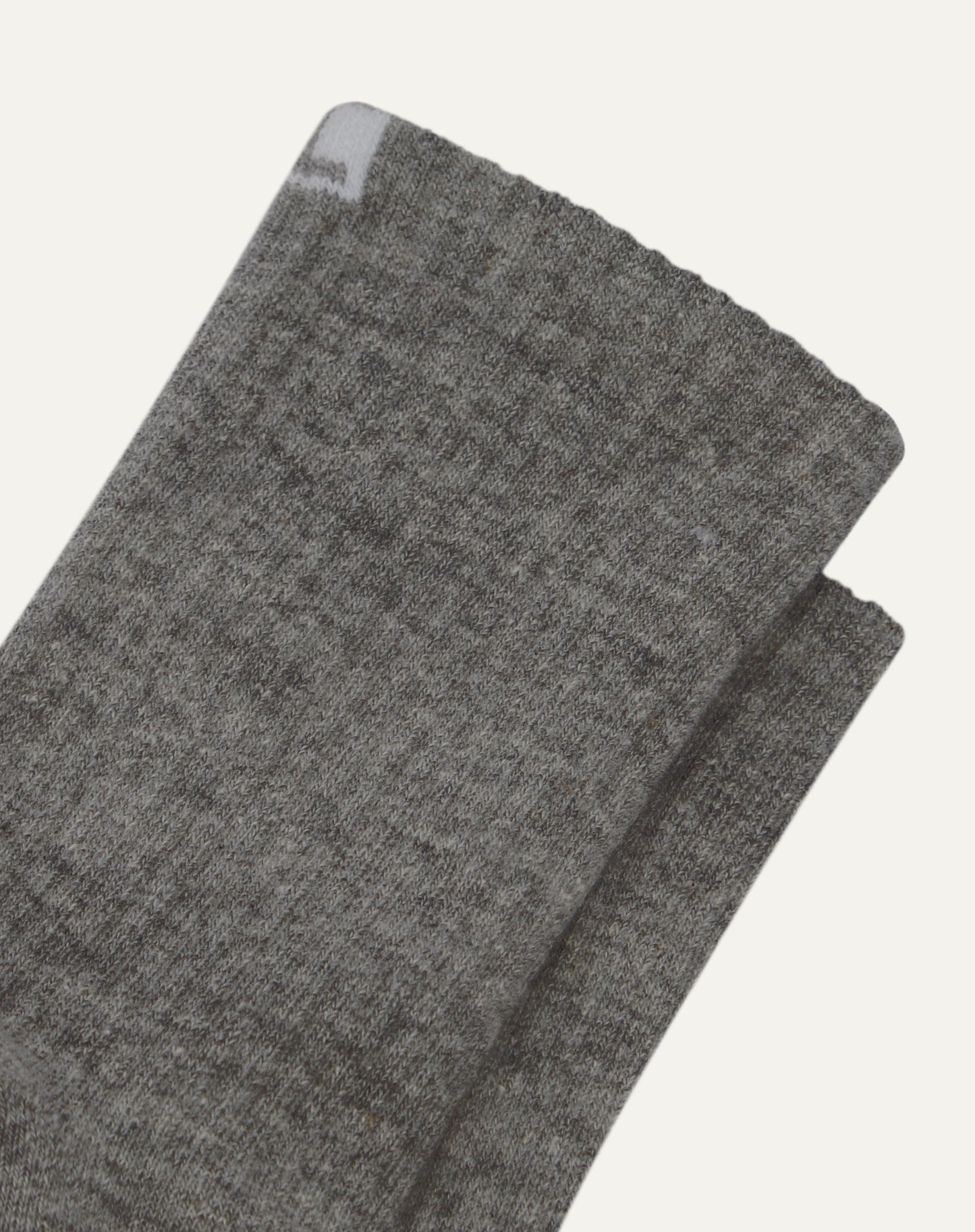 Meia Algodão Canelada Grafite