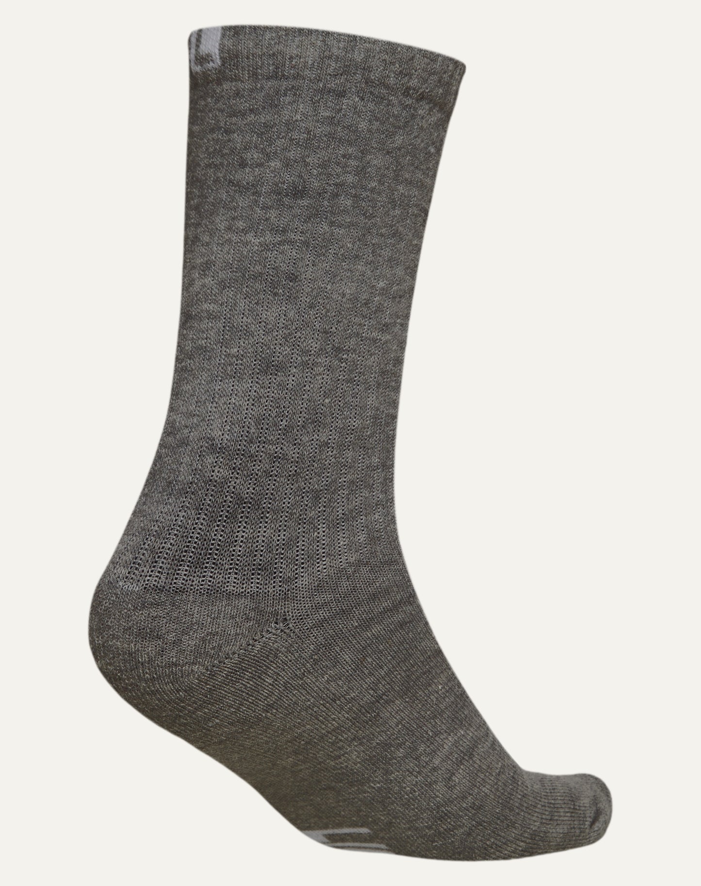 Meia Algodão Canelada Grafite