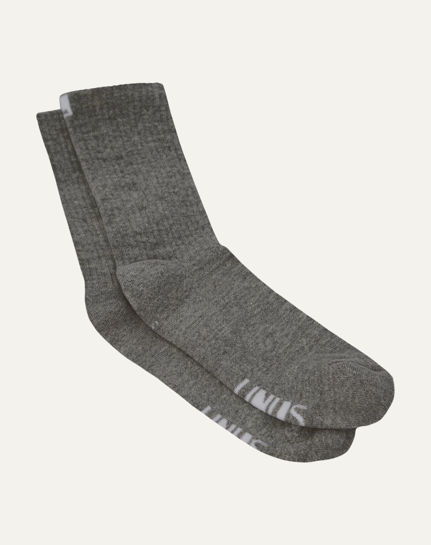 Meia Algodão Canelada Grafite