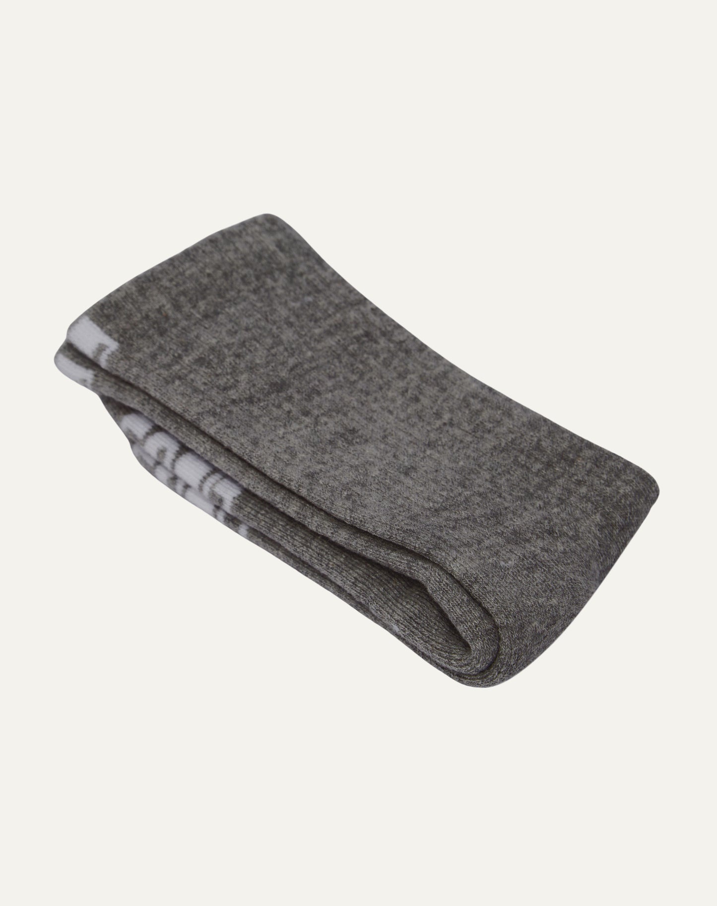 Meia Algodão Canelada Grafite