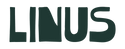 Logo da marca Linus escrito em verde com fundo branco.