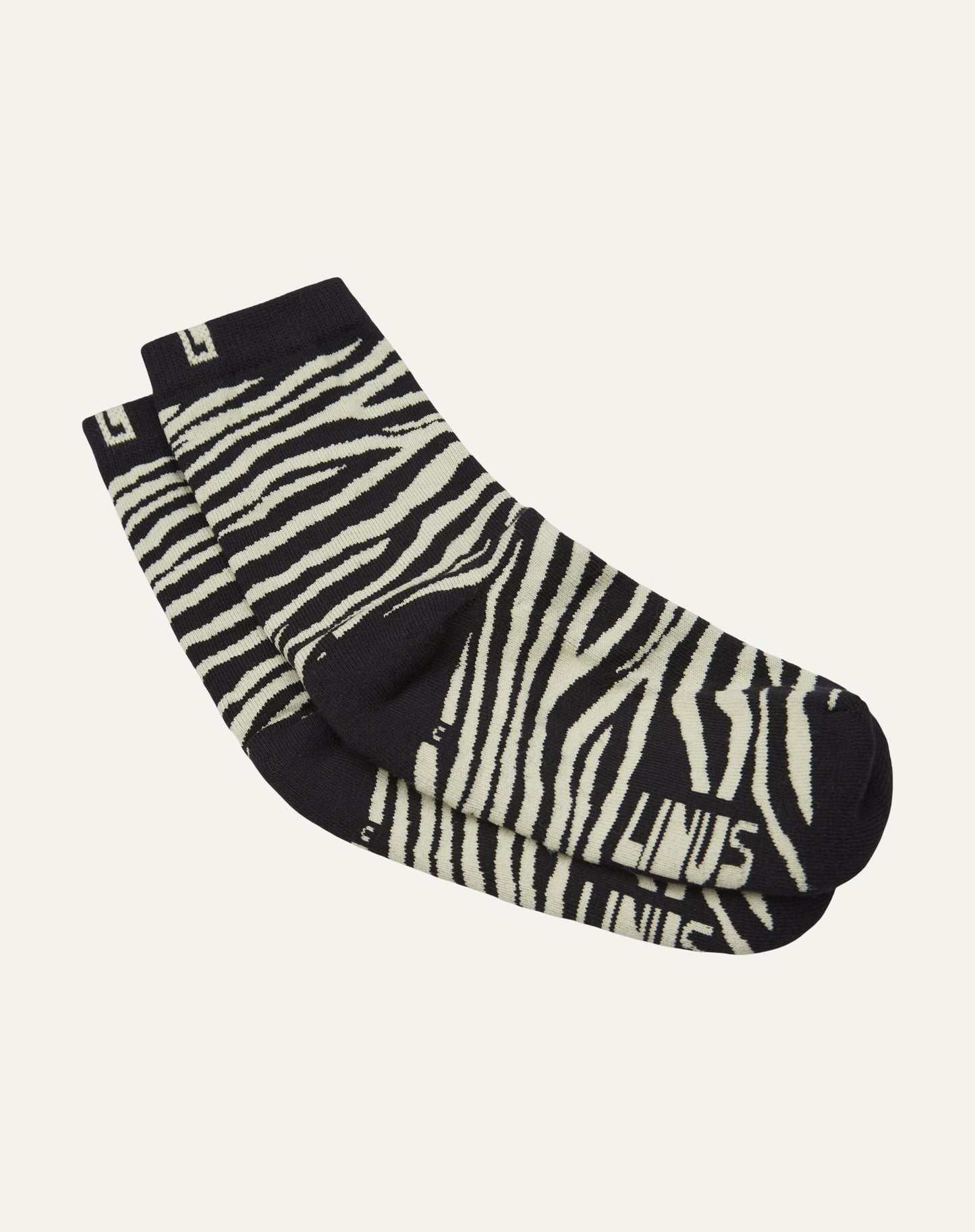 Meia Algodão Zebra Chumbo