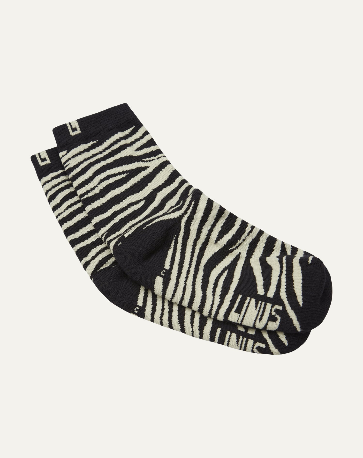 Meia Algodão Zebra Chumbo