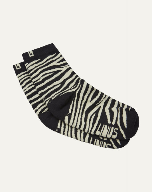 Meia Algodão Zebra Chumbo