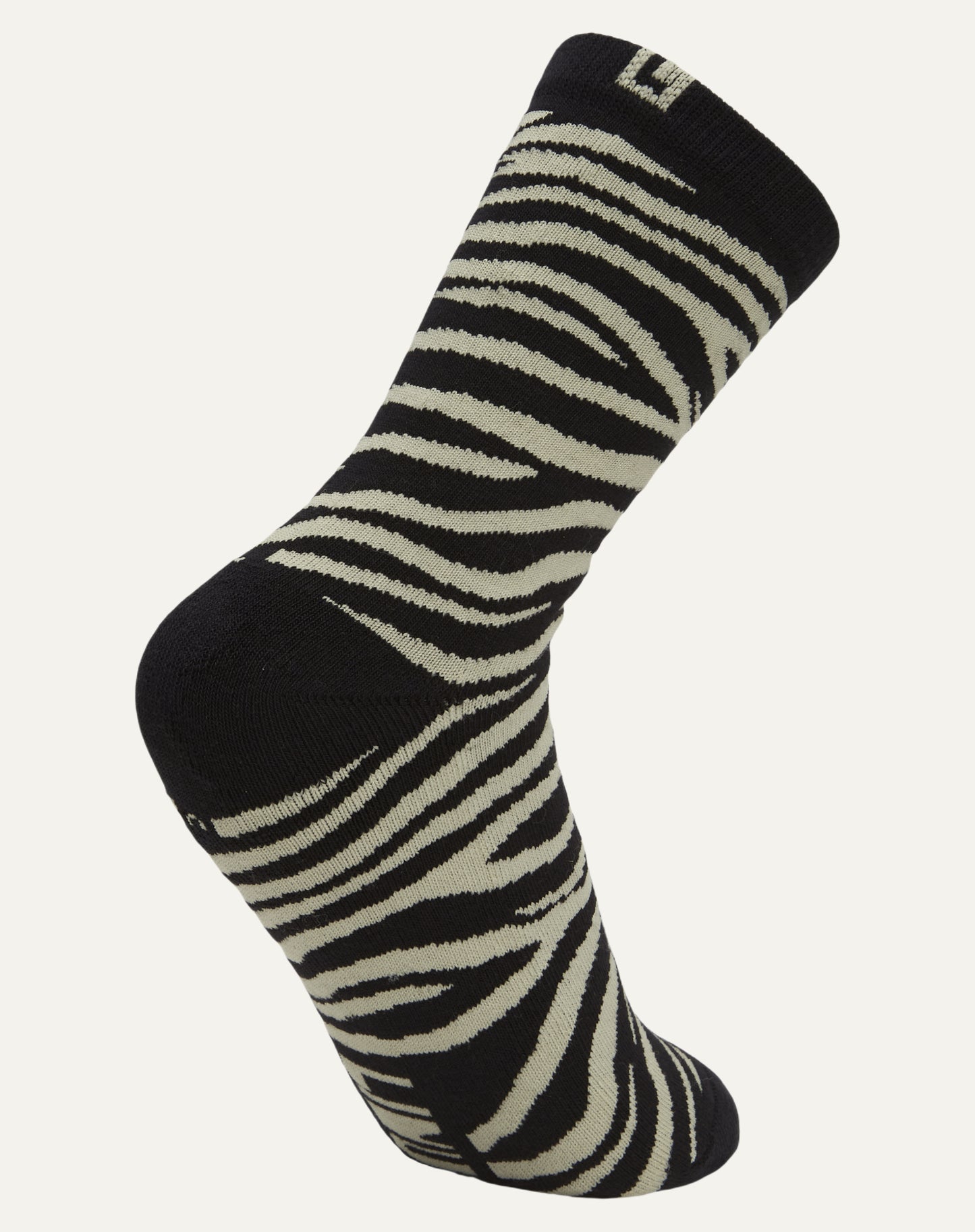 Meia Algodão Zebra Chumbo
