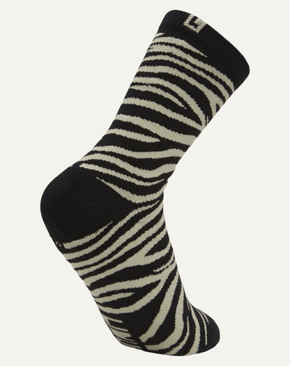 Meia Algodão Zebra Chumbo