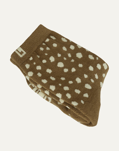 Mini Meia Chital Caramelo