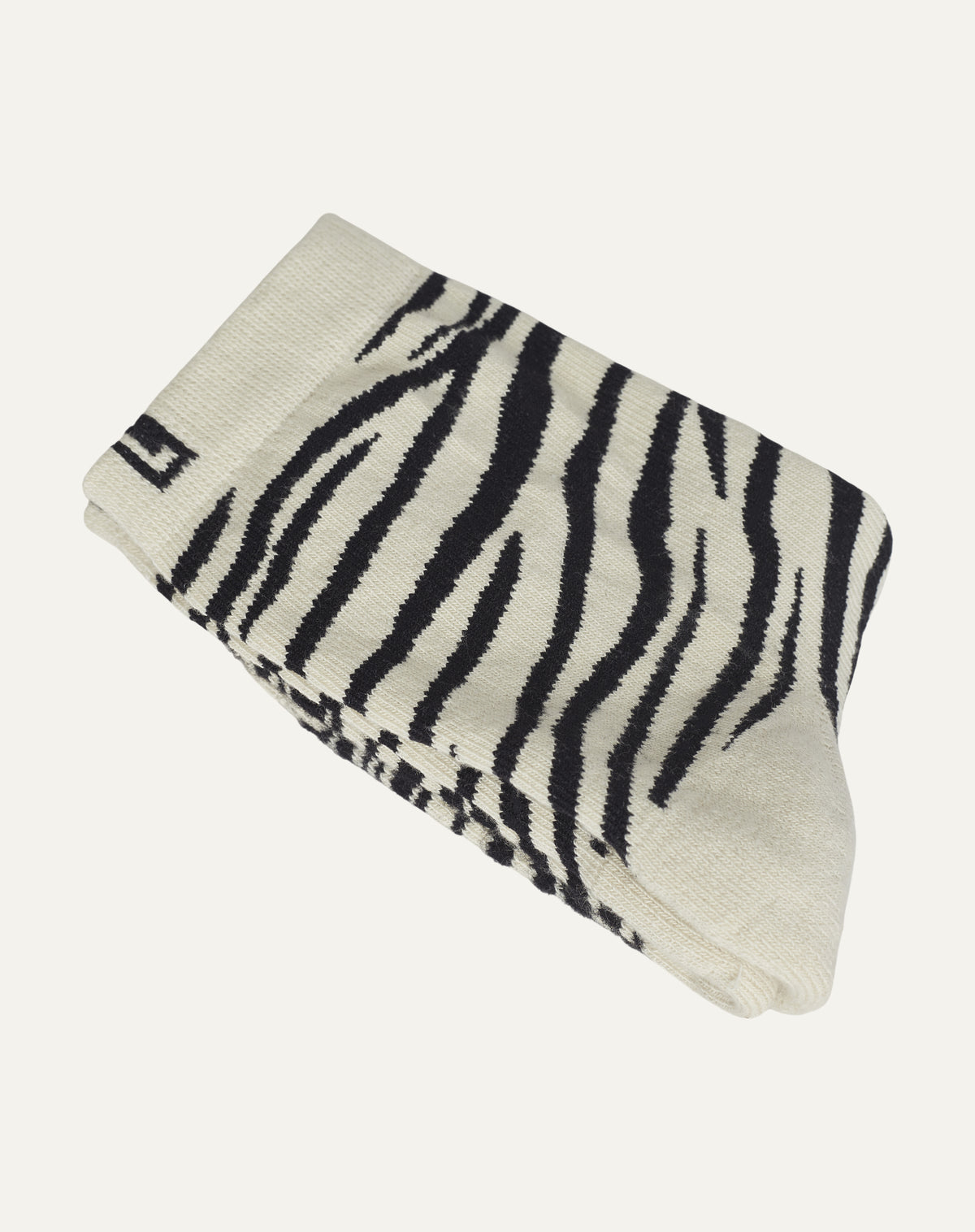 Mini Meia Zebra Baunilha