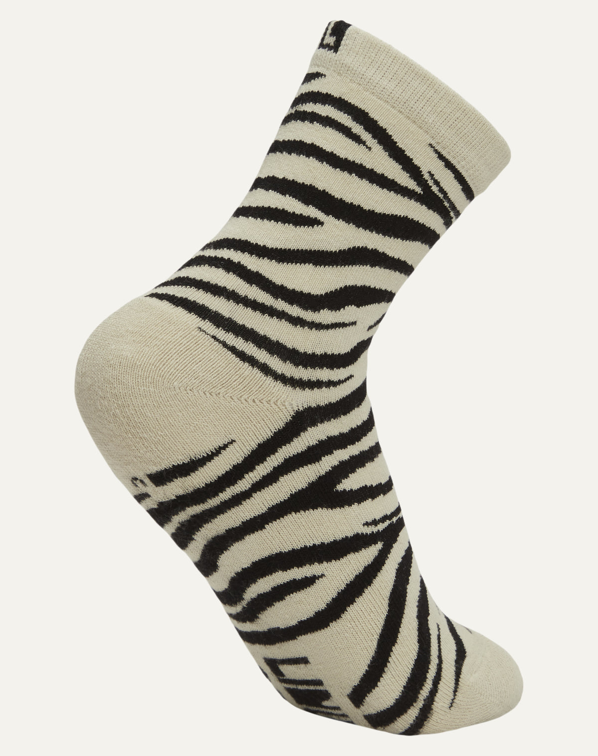 Mini Meia Zebra Baunilha
