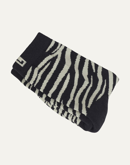 Mini Meia Zebra Chumbo