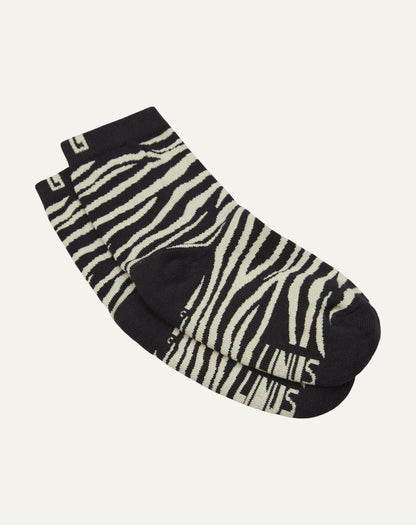 Mini Meia Zebra Chumbo