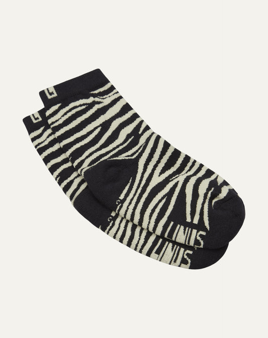 Mini Meia Zebra Chumbo