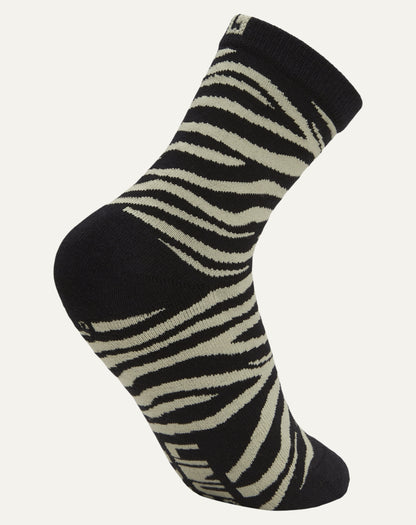 Mini Meia Zebra Chumbo